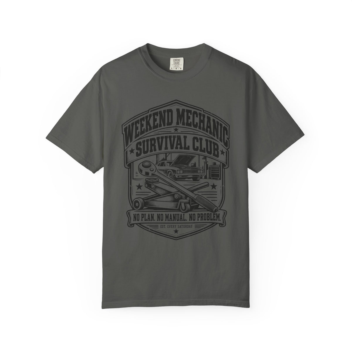 Weekend Mechanic Survival Club Car Culture T-Shirt