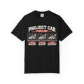 Funny Project Car Timeline T-Shirt – Car Restoration Tee ("3 Months, 6 Months, 12 Years")