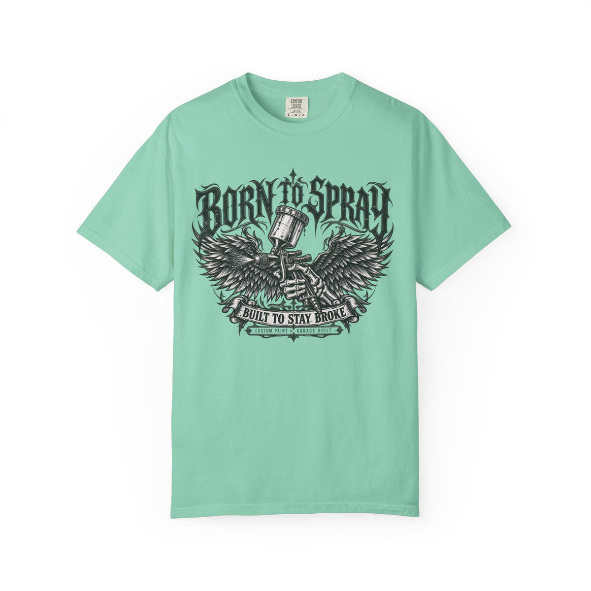 'Born to Spray' painters Car Builders Graphic T-Shirt