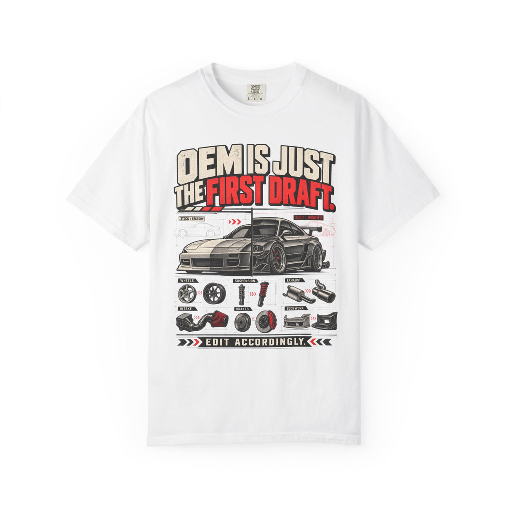 "OEM is Just the First Draft" Engine Parts Graphic Tee