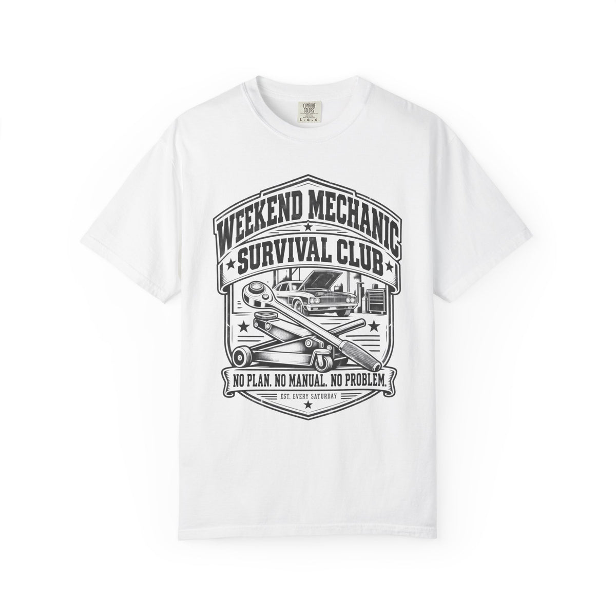 Weekend Mechanic Survival Club Car Culture T-Shirt
