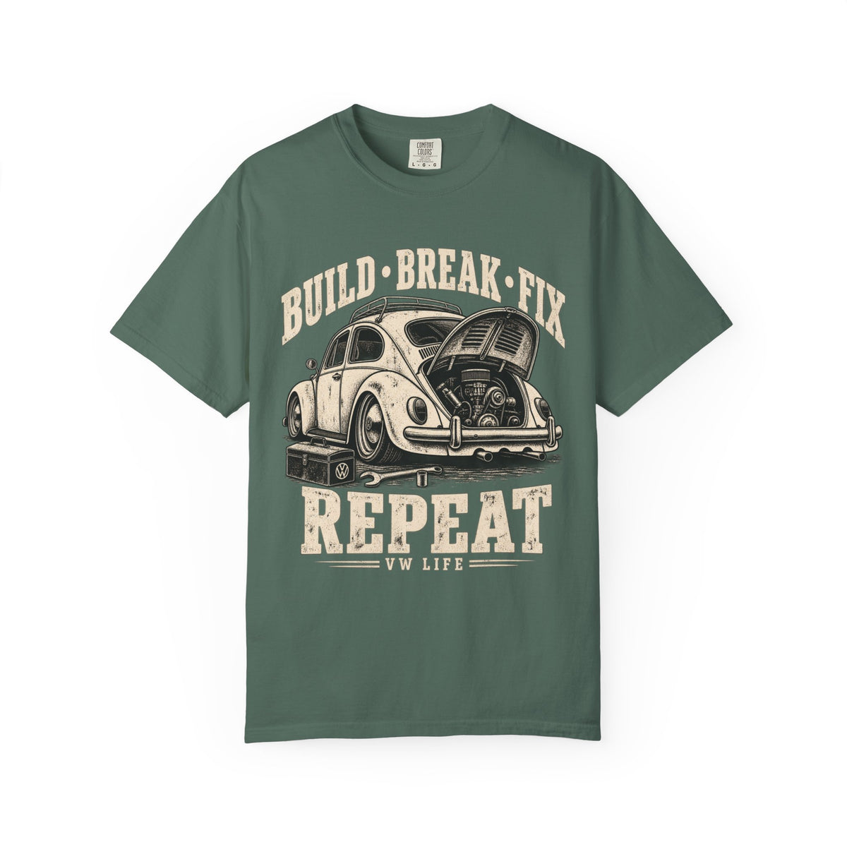Build Break Fix Vintage Volkswagen Beetle T-Shirt