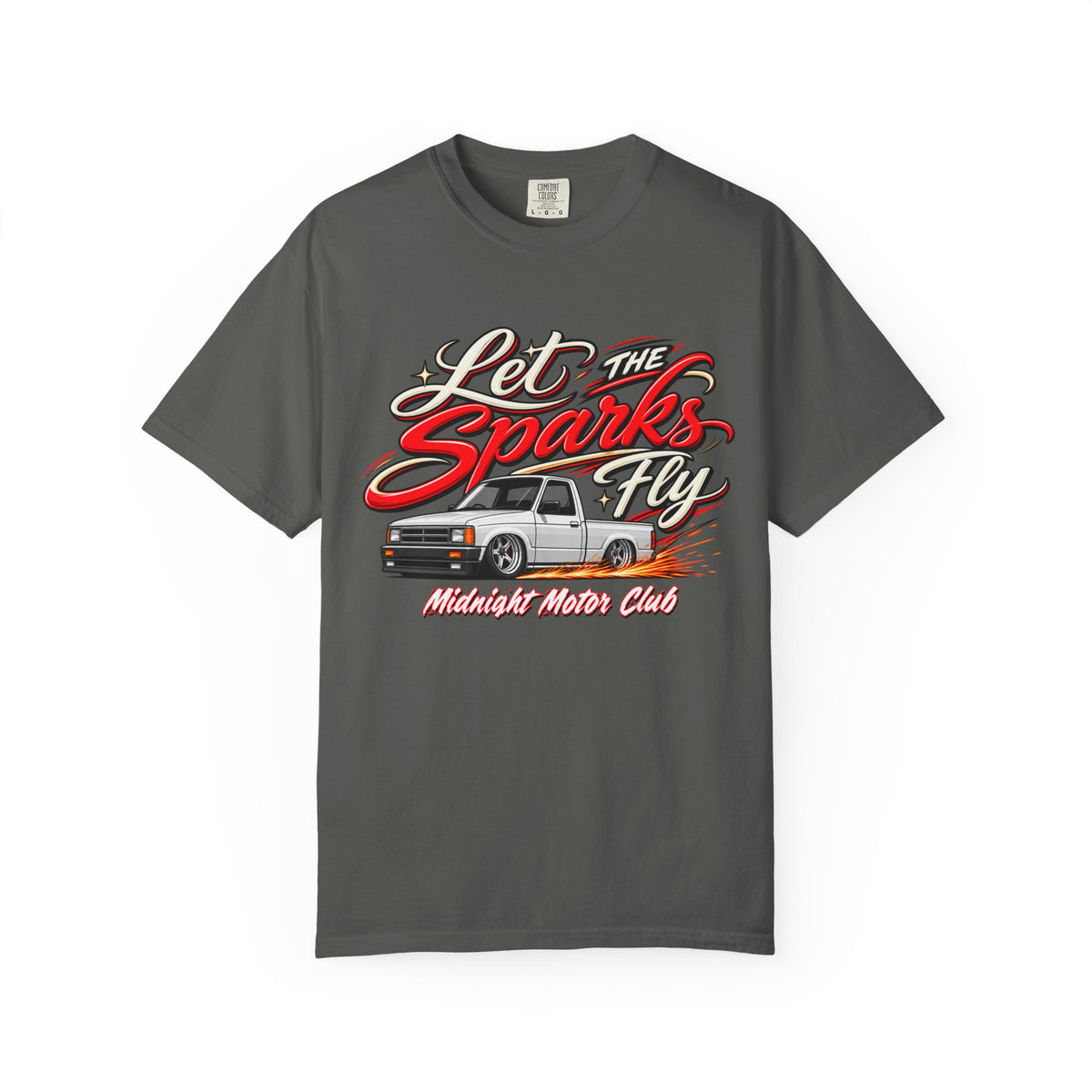 Let the Sparks Fly Truck Graphic T-Shirt —Vintage Streetwear