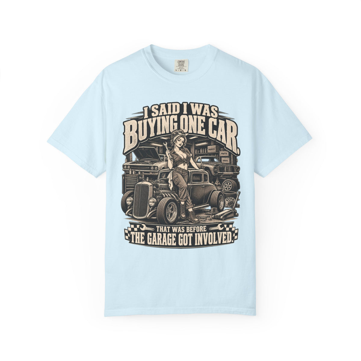 "I Said I Was Buying One Car" Vintage Car Culture Funny Tee