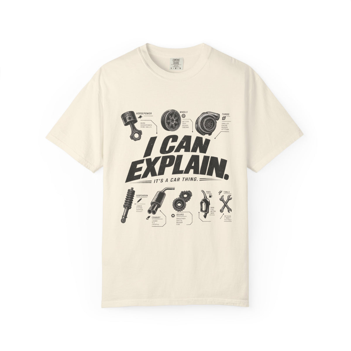 I Can Explain Car Parts T-Shirt - Car life Graphic Funny Tee