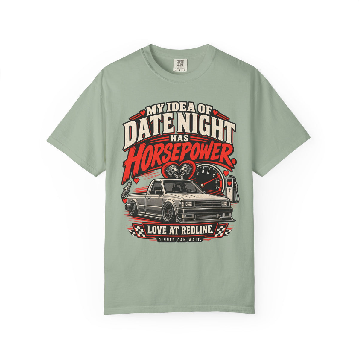 'Date Night Has Horsepower Tee' — Car Life Graphic T-Shirt