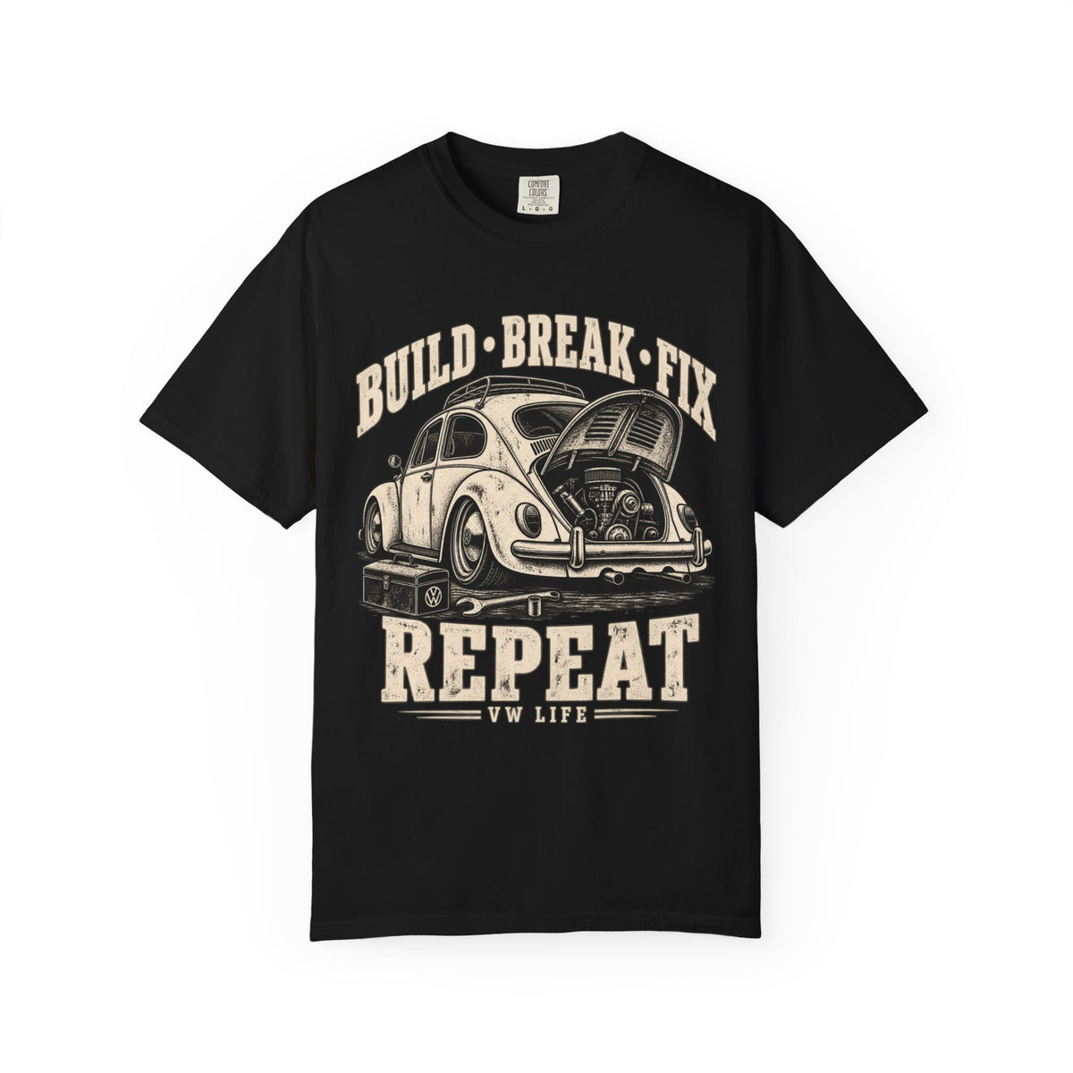 Build Break Fix Vintage Volkswagen Beetle T-Shirt