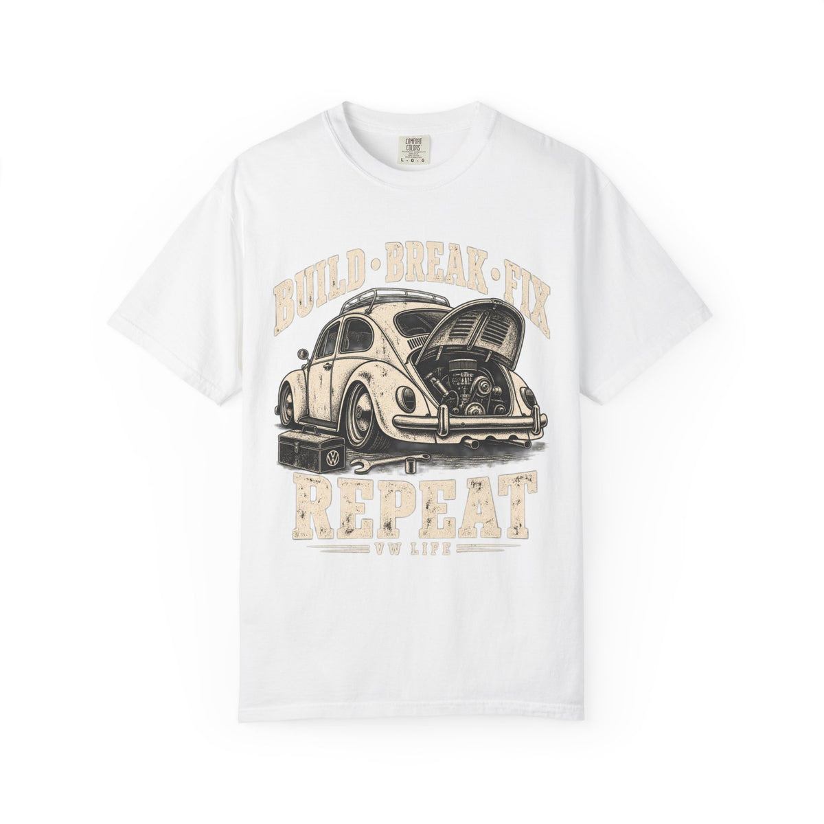 Build Break Fix Vintage Volkswagen Beetle T-Shirt