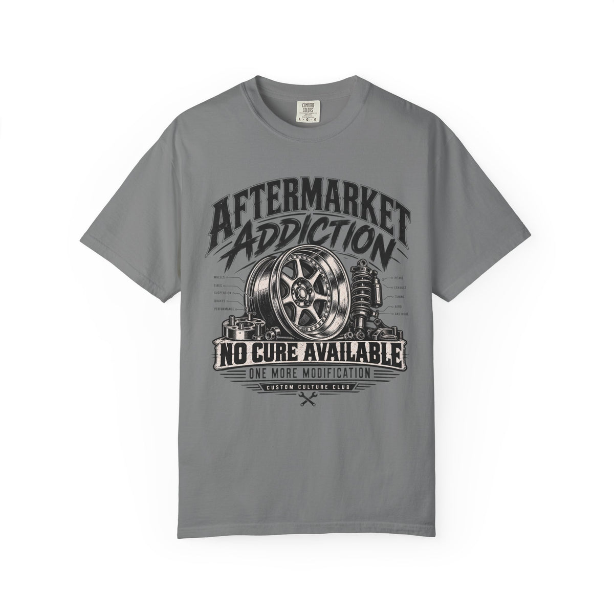 Aftermarket Addiction No Core Available Automotive T-Shirt