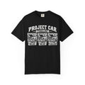 "Project Car: 0 Months, 6 Months, 12 Years" Funny Car Restoration T-Shirt