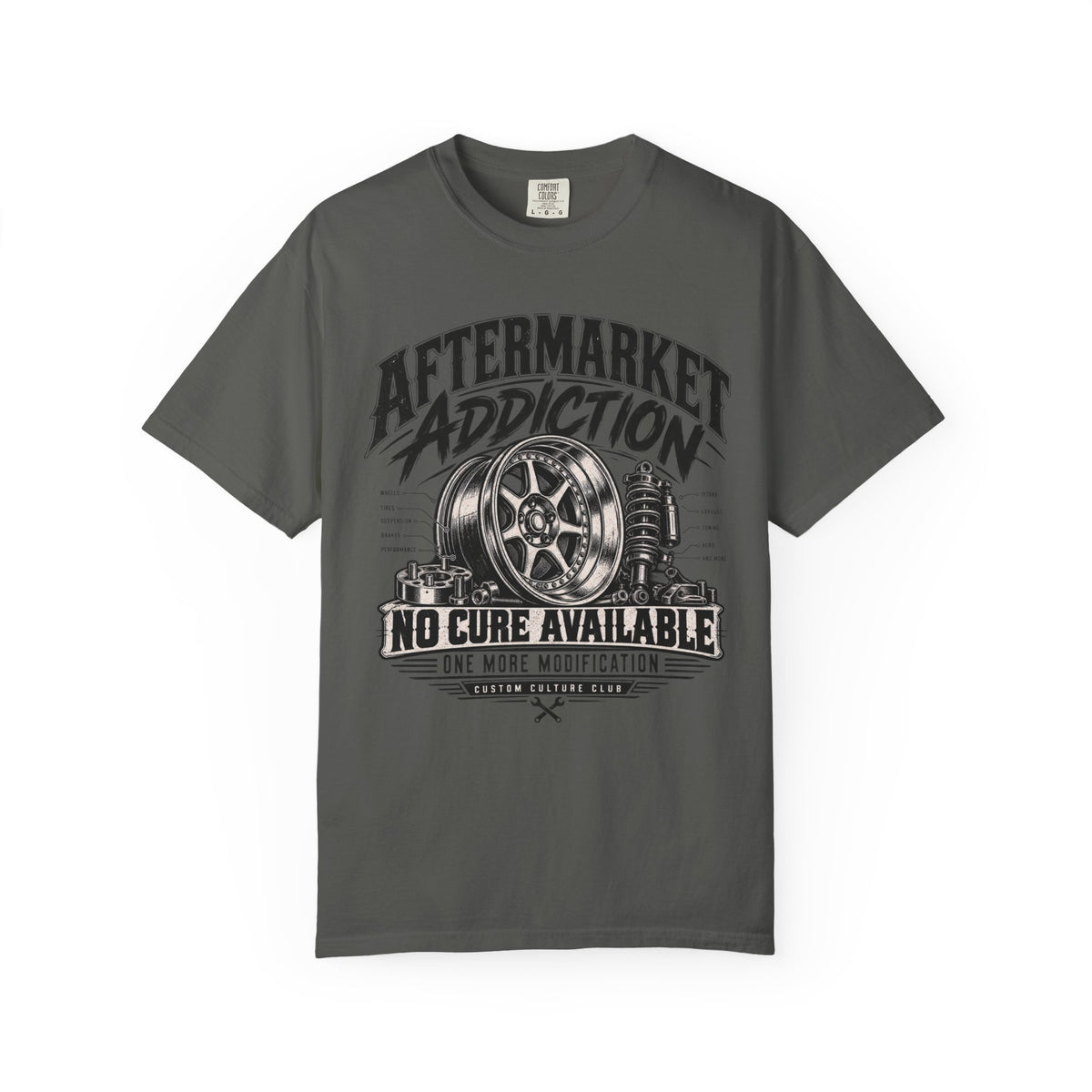 Aftermarket Addiction No Core Available Automotive T-Shirt