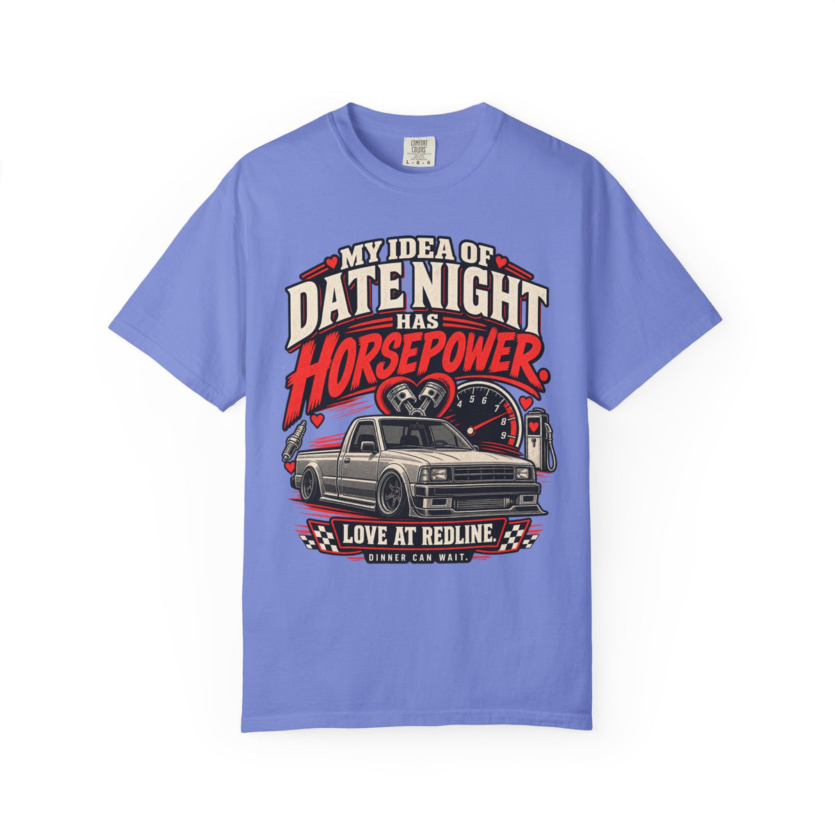 'Date Night Has Horsepower Tee' — Car Life Graphic T-Shirt