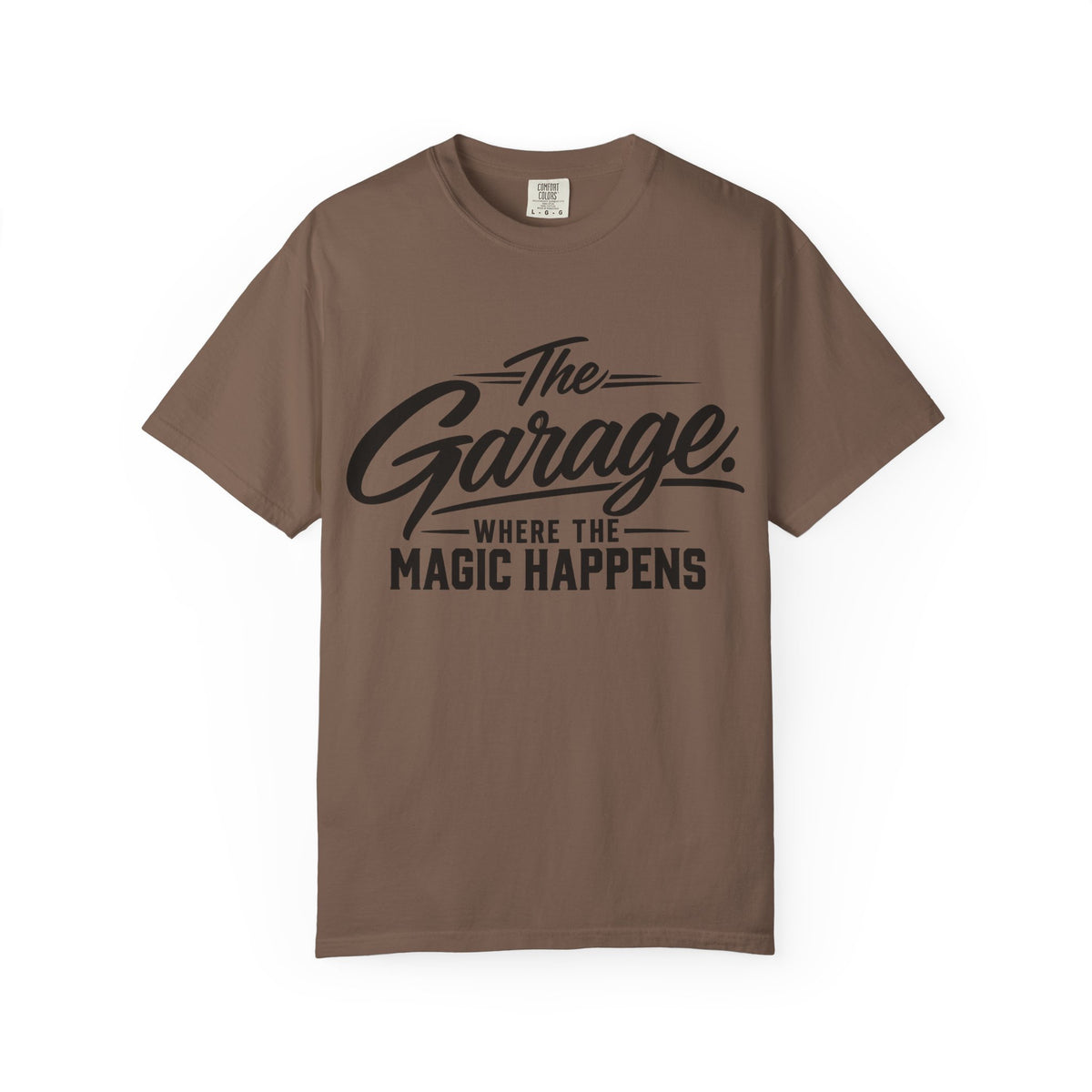 “The Garage Where the Magic Happens” Funny Workshop Tee