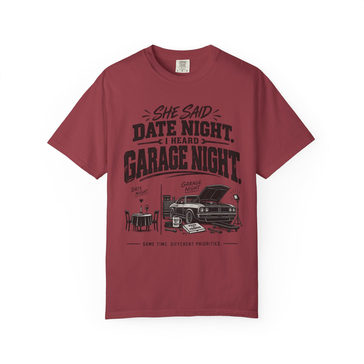 "She Said Date Night, I Heard Garage Night" Car Lover Tee