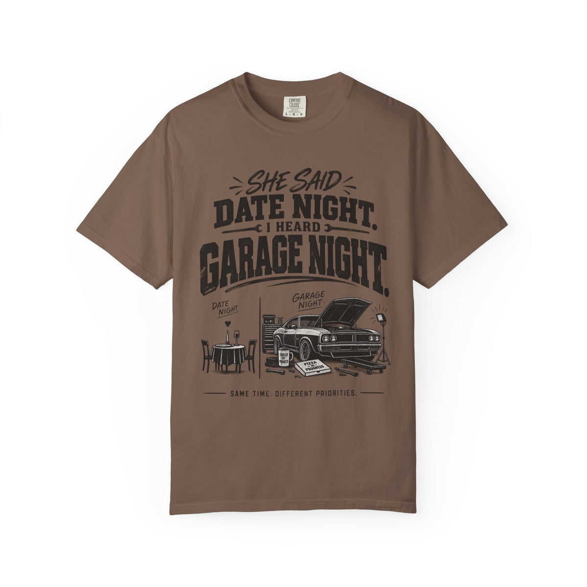 "She Said Date Night, I Heard Garage Night" Car Lover Tee