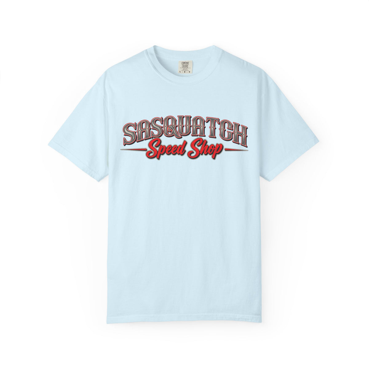 Sasquatch Speed Shop T-Shirt — Retro Hot Rod Graphic Tee
