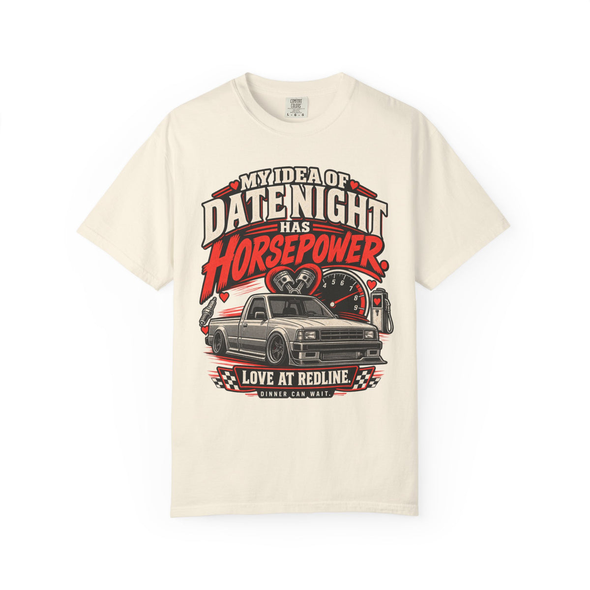 'Date Night Has Horsepower Tee' — Car Life Graphic T-Shirt