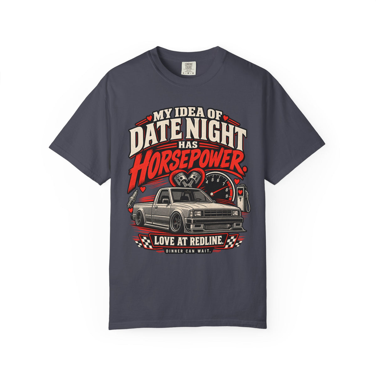Date Night Has Horsepower T‑Shirt — Car Lover Graphic Tee