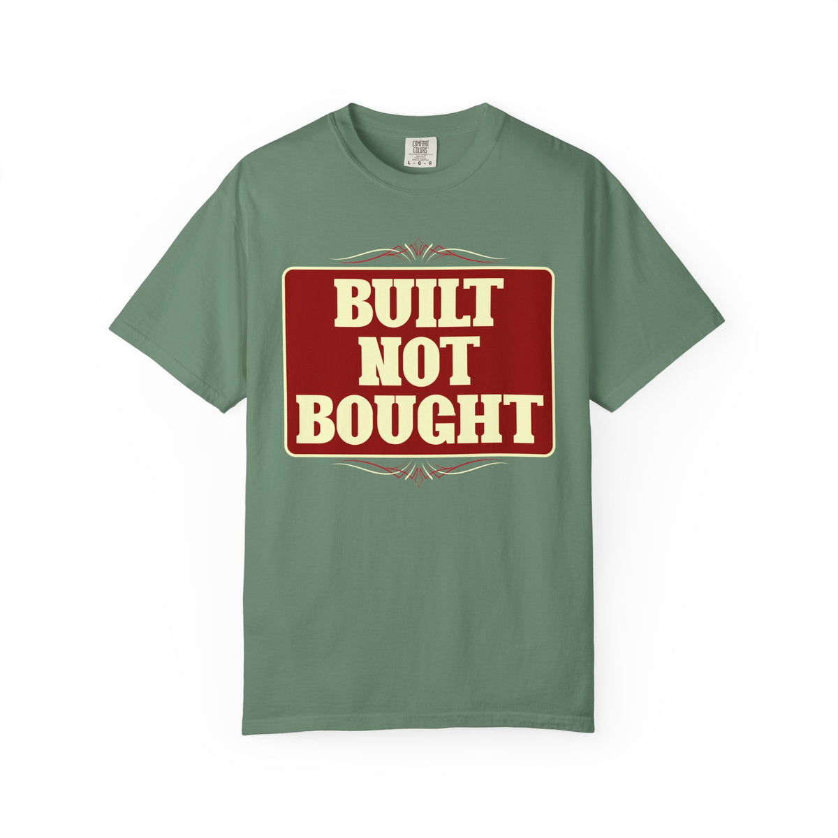 Built Not Bought T-Shirt — Vintage Motorcycle/Car Builder Tee