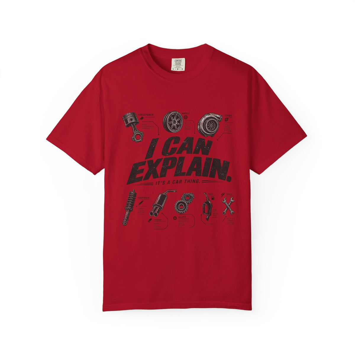 I Can Explain Car Parts T-Shirt - Car life Graphic Funny Tee