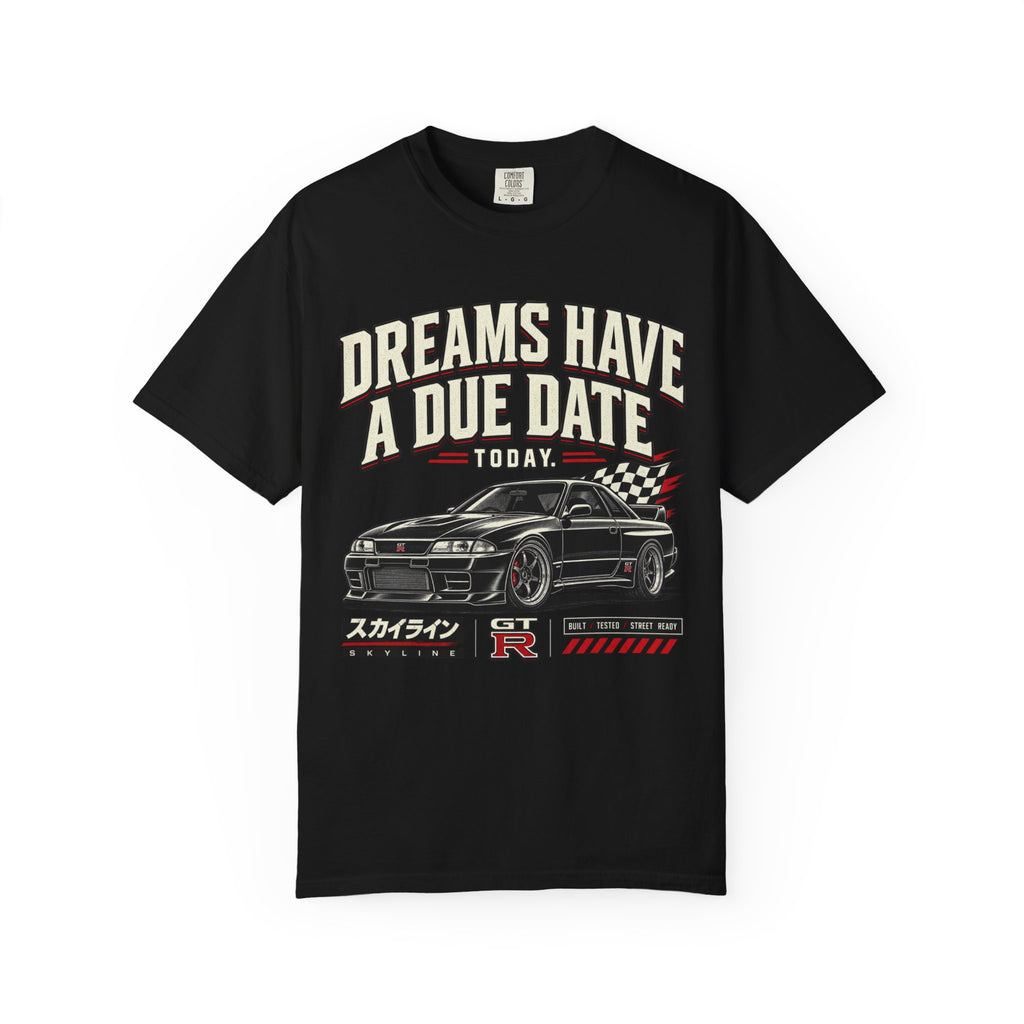 Dreams Have a Due Date - Racing T-Shirt