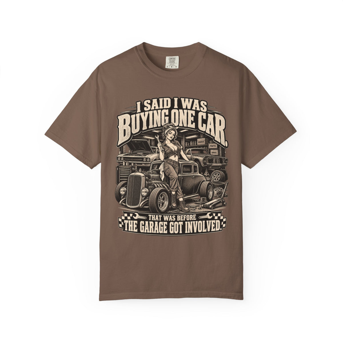 "I Said I Was Buying One Car" Vintage Car Culture Funny Tee
