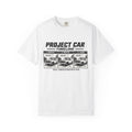 Project Car Timeline T-Shirt — "Project Car: Still Under Construction" Auto Mechanic Tee