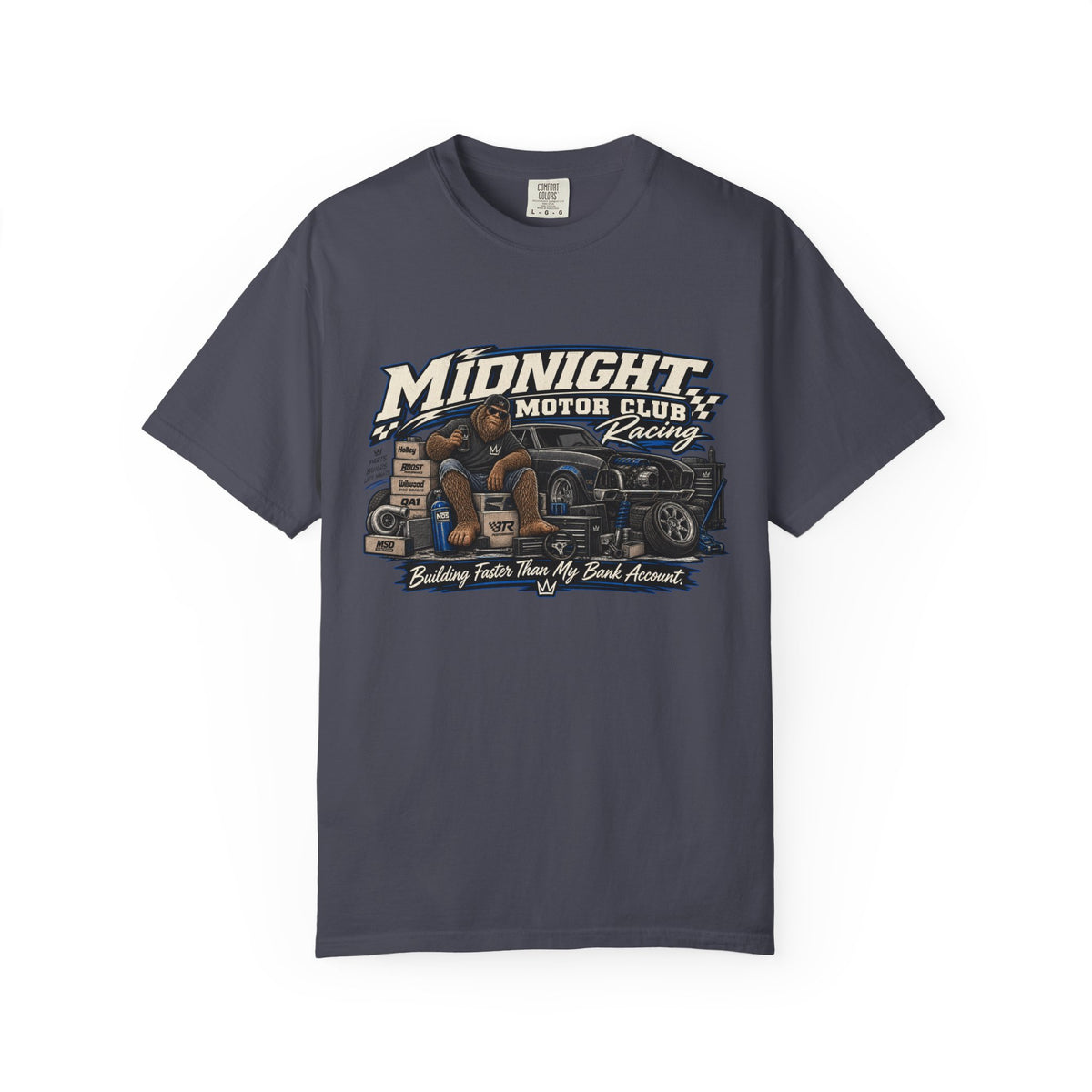 Midnight Motor Club Racing T-Shirt — Vintage Classic Car Graphic Tee