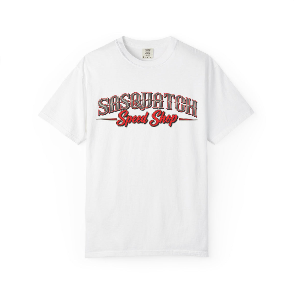 Sasquatch Speed Shop T-Shirt — Retro Hot Rod Graphic Tee