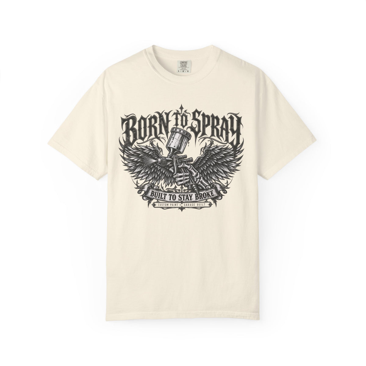 'Born to Spray' painters Car Builders Graphic T-Shirt