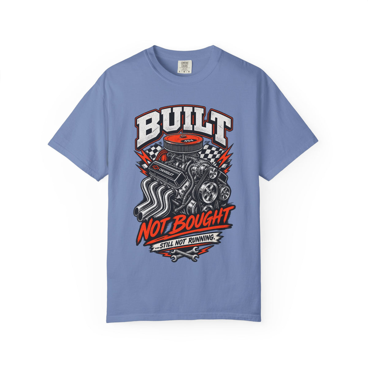 Built Not Bought T-Shirt — Vintage Engine Mechanics Tee
