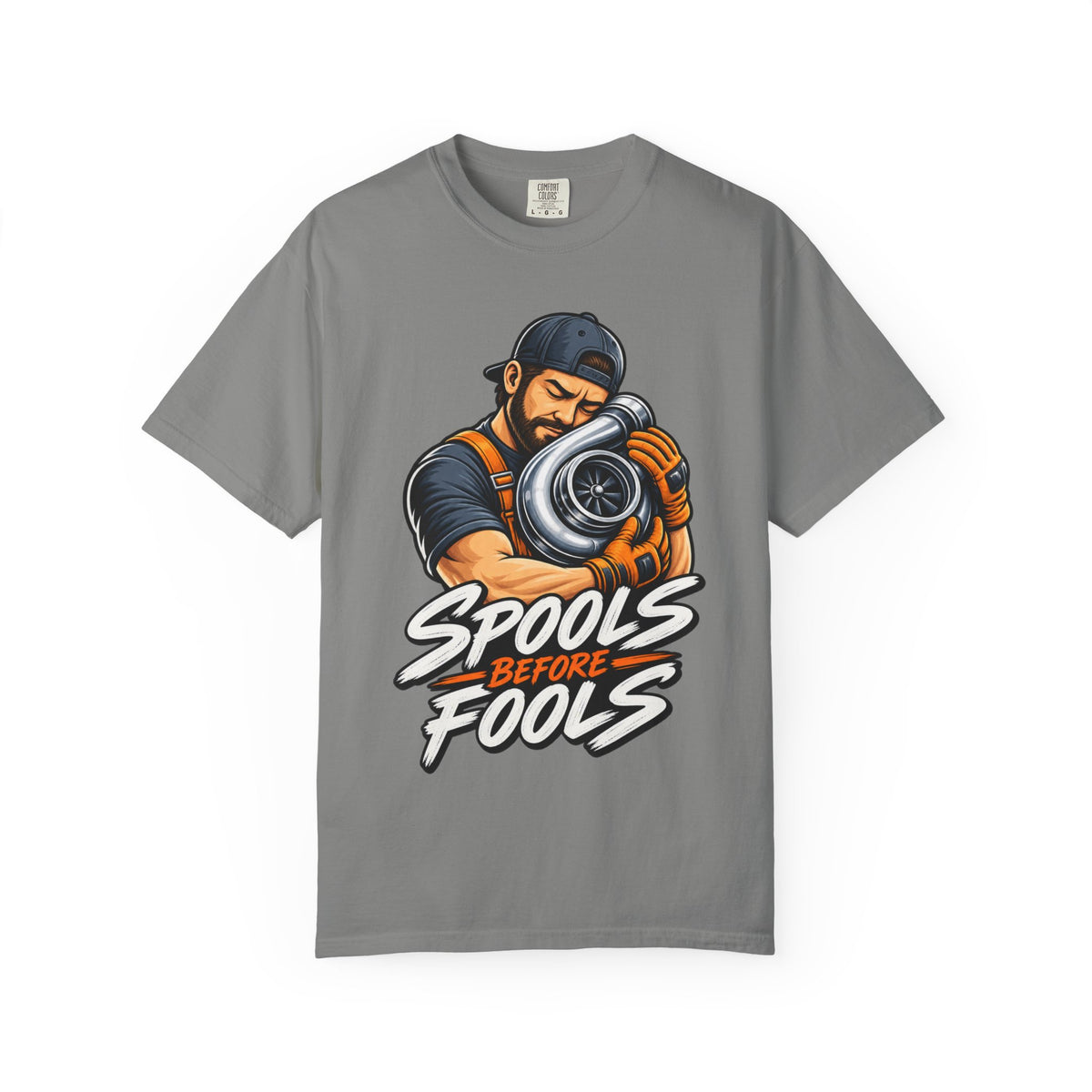“Spools Before Fools” Turbocharger Funny Mechanics Tee