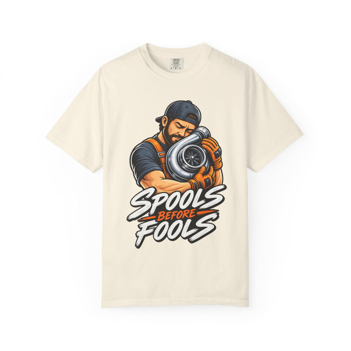 “Spools Before Fools” Turbocharger Funny Mechanics Tee