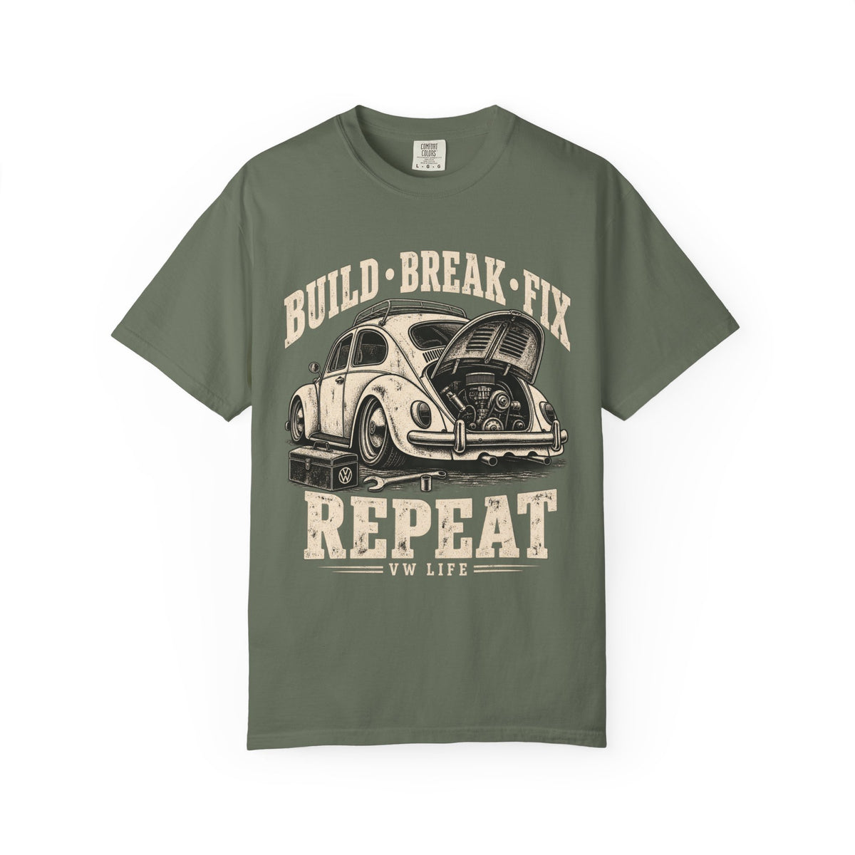 Build Break Fix Vintage Volkswagen Beetle T-Shirt