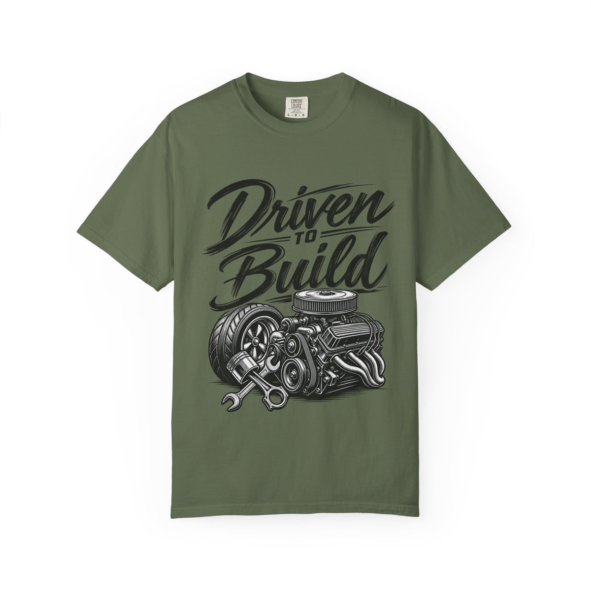 Driven to Build T-Shirt — Mechanics & Car Enthusiast Engine Tee