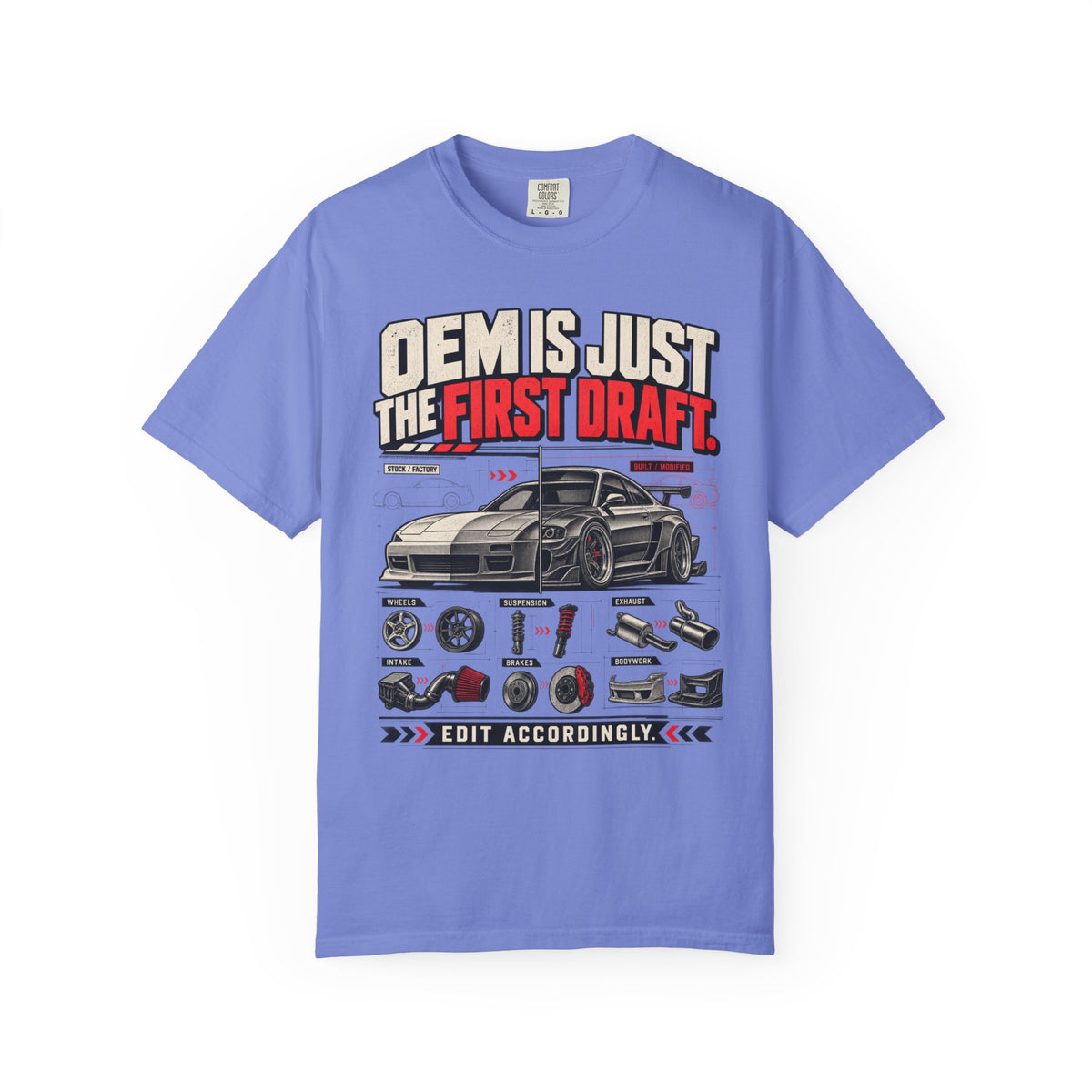 "OEM is Just the First Draft" Engine Parts Graphic Tee