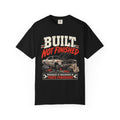 Built Not Finished Car T-Shirt — Funny Muscle Car Restoration Tee ("Progress Is Measured in Parts Purchased")