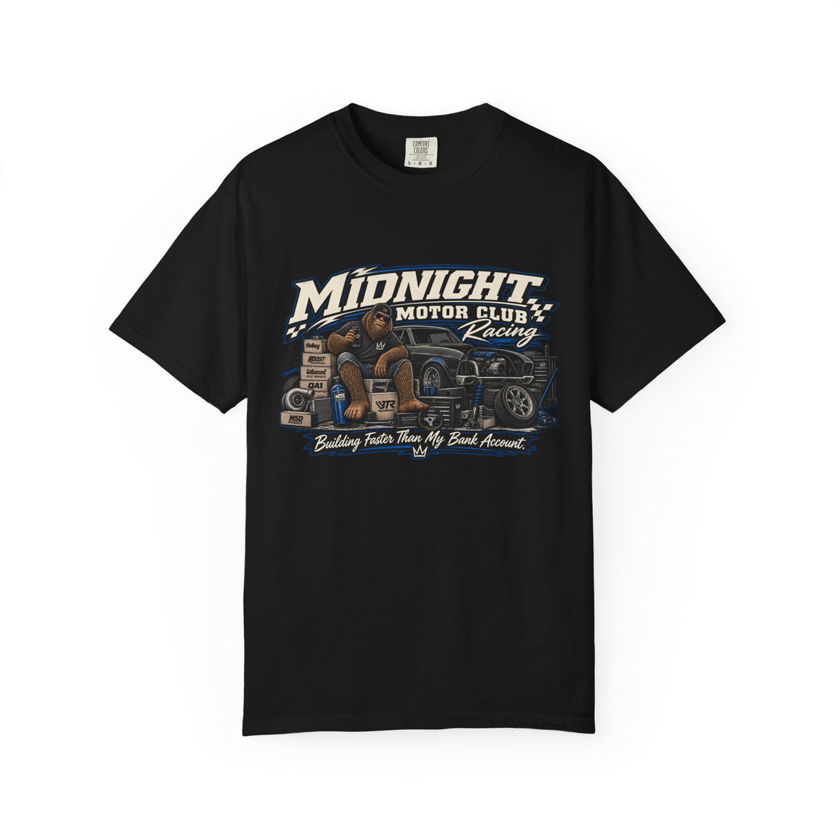 Midnight Motor Club Racing T-Shirt — Vintage Classic Car Graphic Tee
