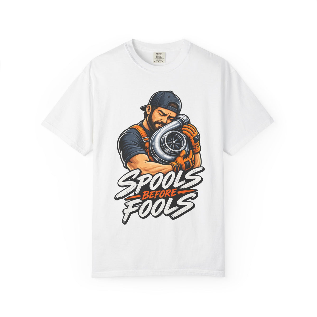 “Spools Before Fools” Turbocharger Funny Mechanics Tee