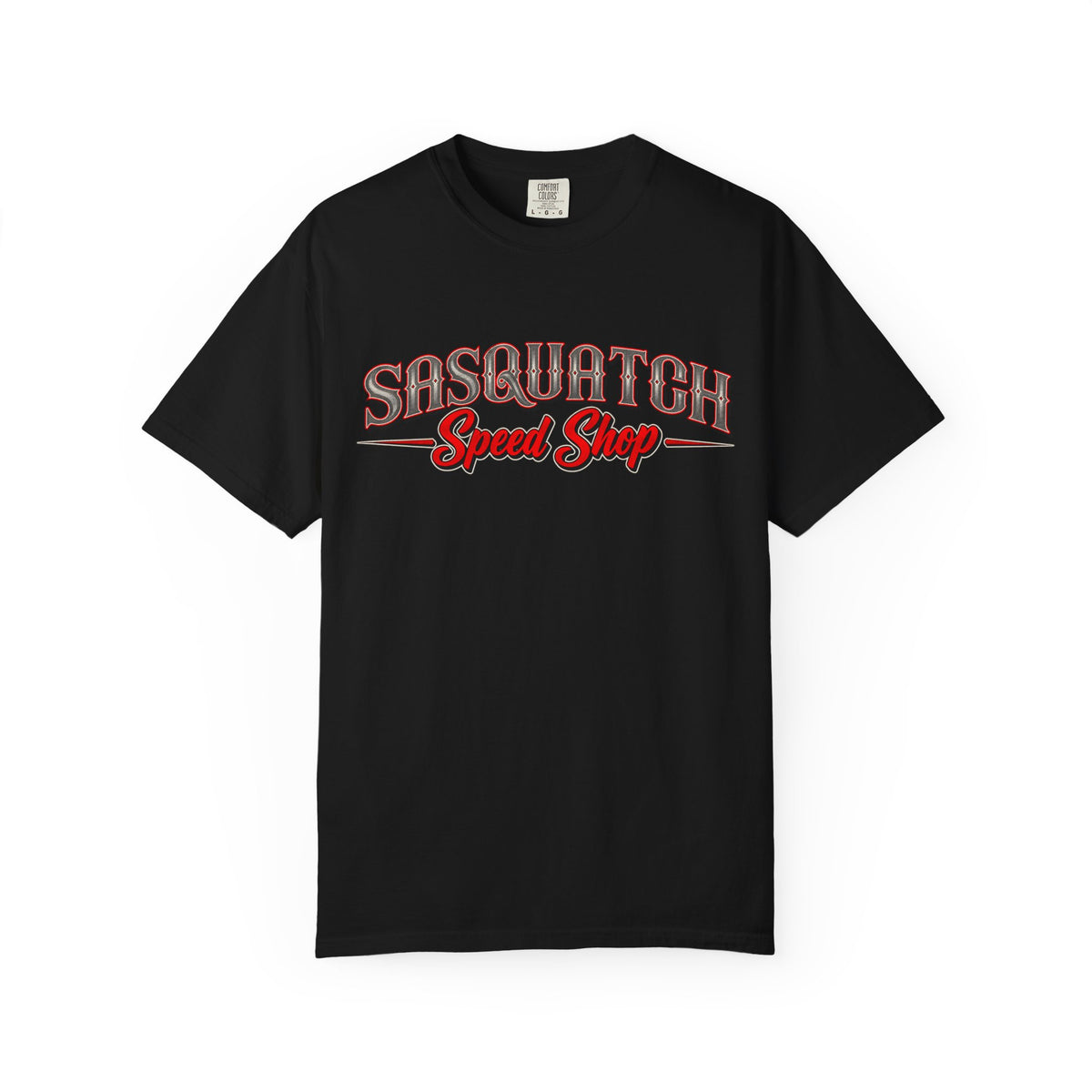 Sasquatch Speed Shop T-Shirt — Retro Hot Rod Graphic Tee