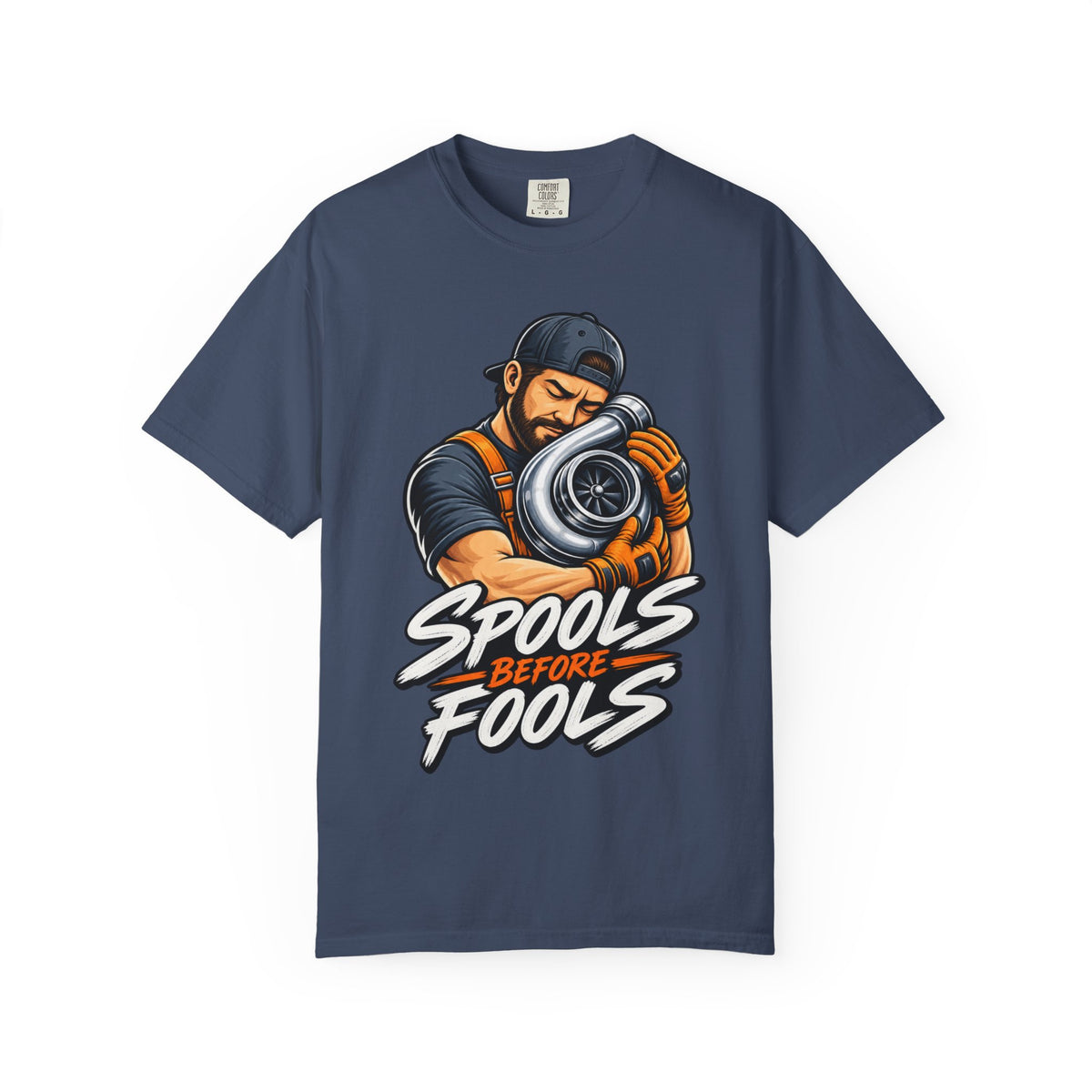 “Spools Before Fools” Turbocharger Funny Mechanics Tee