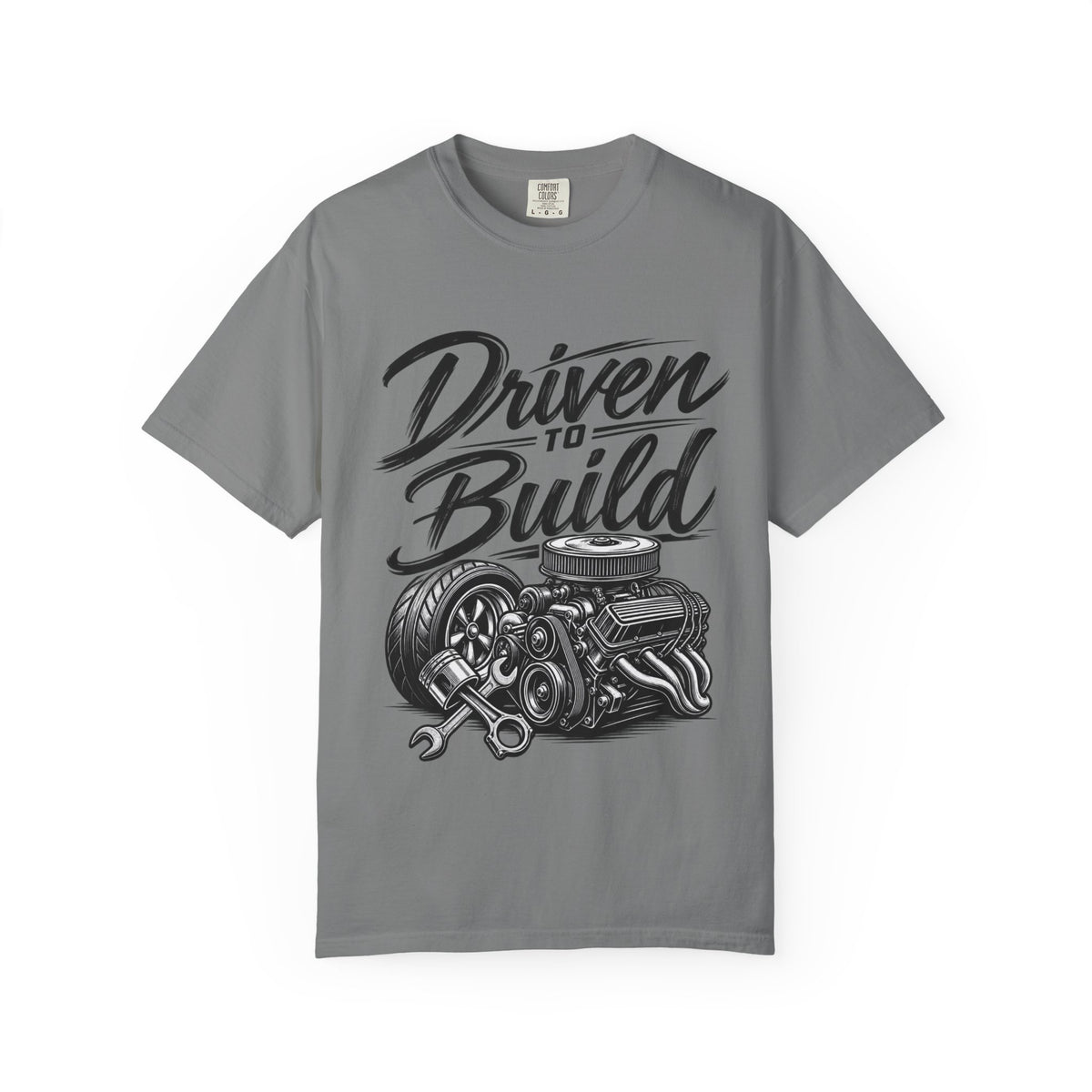 Driven to Build T-Shirt — Mechanics & Car Enthusiast Engine Tee