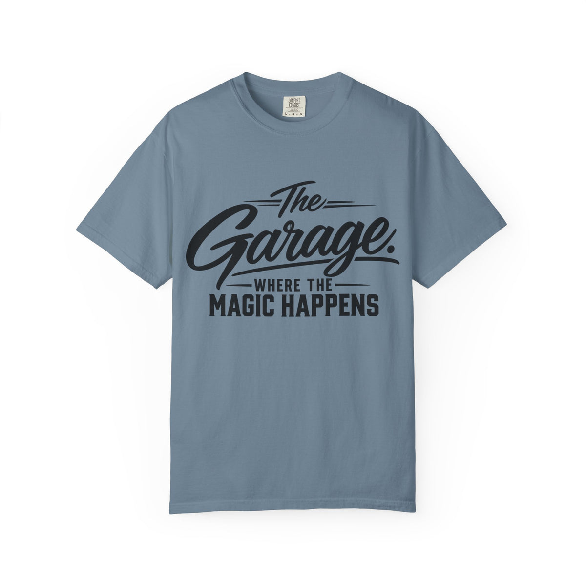 “The Garage Where the Magic Happens” Funny Workshop Tee