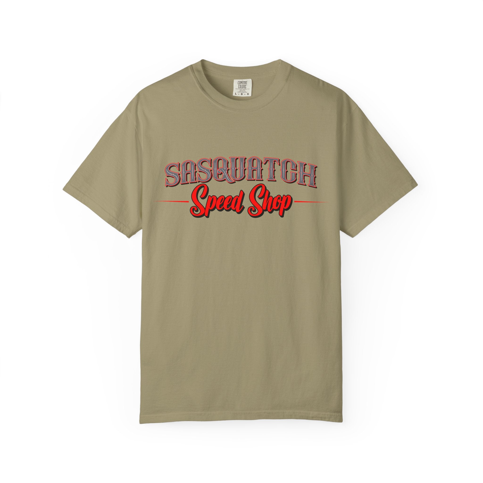 Sasquatch Speed Shop T-Shirt — Retro Hot Rod Graphic Tee