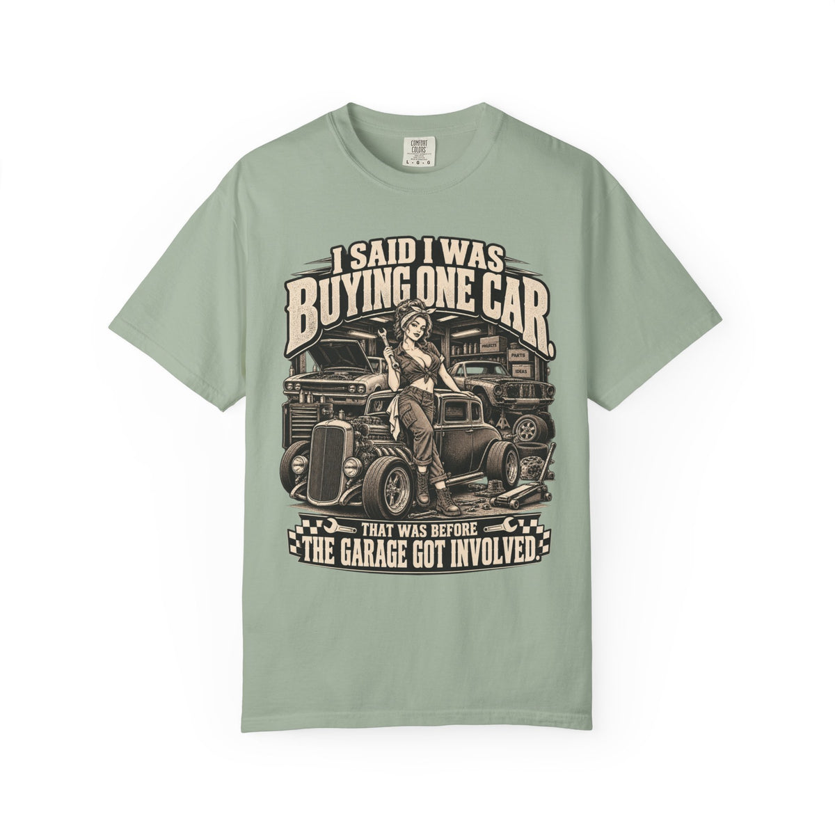 "I Said I Was Buying One Car" Vintage Car Culture Funny Tee